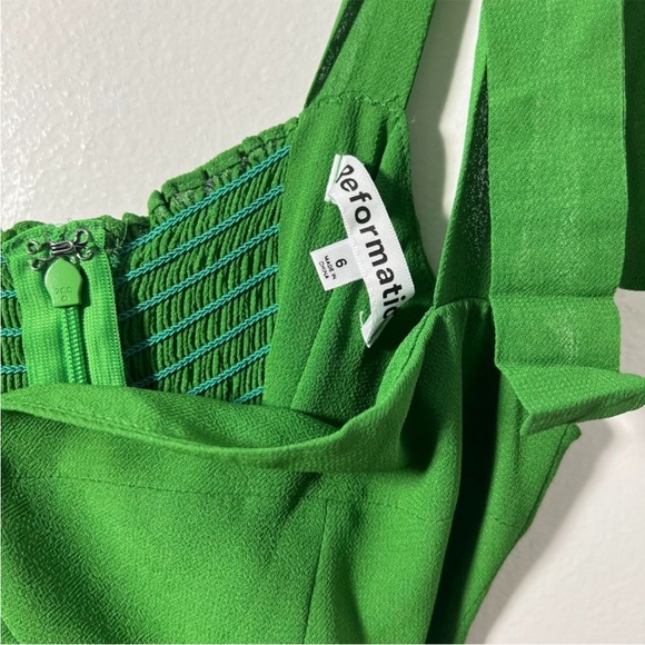 Reformation Green Mini Dress - Picture 7 of 11